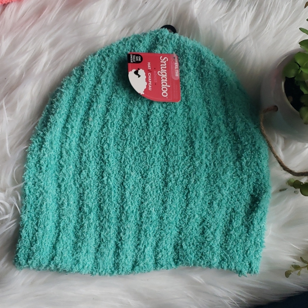 Snugadoo Super Soft Cyan Green Adult Beanie Hat